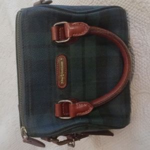 Authentic Polo Ralph Lauren Satchel Bag Green PVC gently used vintage handbag